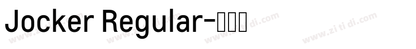 Jocker Regular字体转换